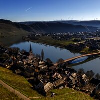 Wandern auf dem Moselsteig bei Piesport