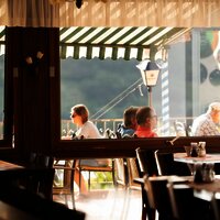 Blick auf die Terrasse