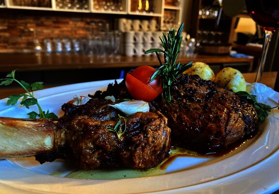 Gericht im Restaurant