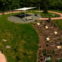 Kräutertreppe mit Aussichtsplatz