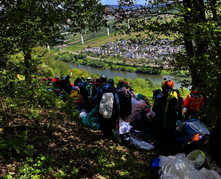 Anstehen zum Fliegen