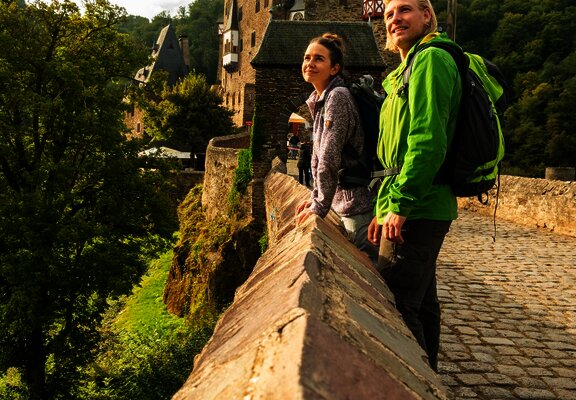 Auf dem Weg zur Burg Eltz