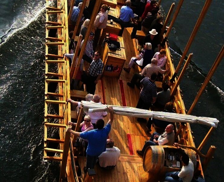 Nachgebautes-Römerschiff