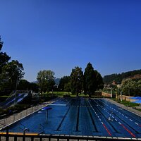 Das Bild zeigt das Freibad "NordBad" in Trier.