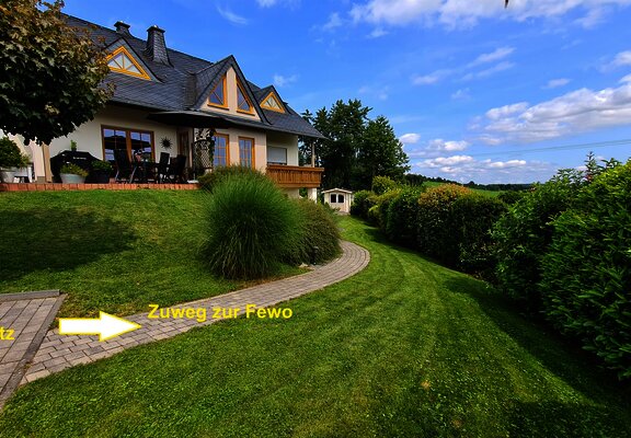 Hauansicht mit Beschriftung