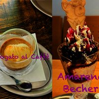 Affogato und Amarenabecher