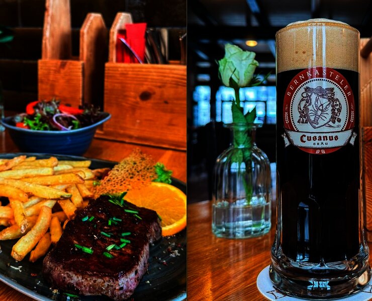 Brauereiküche und eigenes Bier im Brauhaus