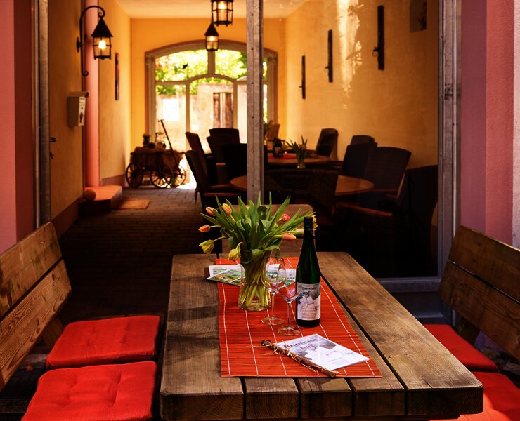 Essen im Weingut