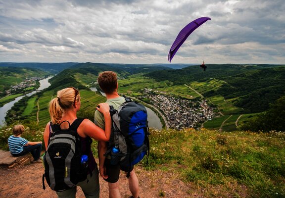 Moselsteig am Calmont Gipfelkreuz Region Cochem