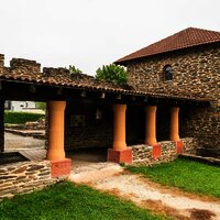 Eingang der Römischen Villa bei Mehring