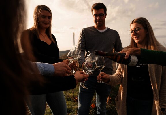 Weinprobenspaziergang mit der Winzerfamilie