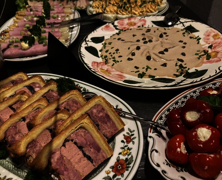 verschiedene Speisen