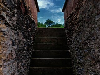Treppe in den Garten