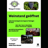 Plakat Weinstand F. Gödert
