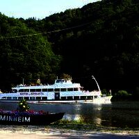 Moselschifffahrt bei Minheim