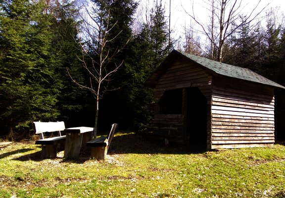 Schutzhütte in Oberkleinich