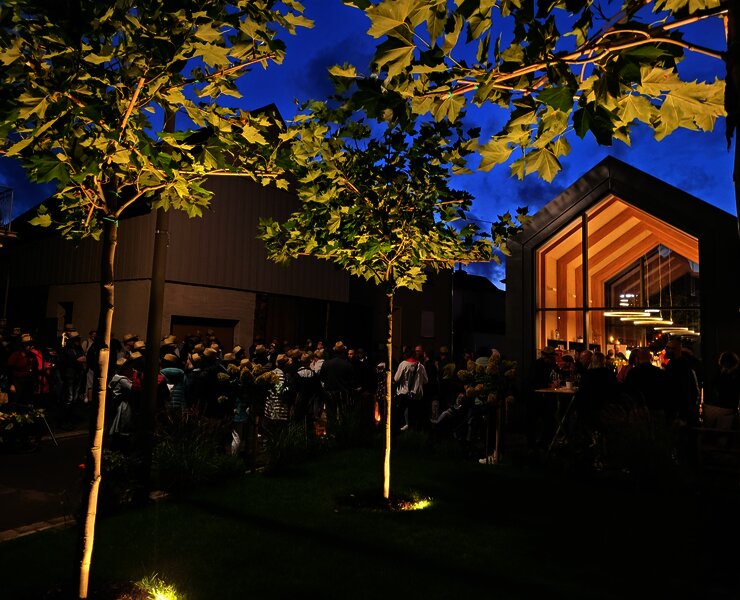 Weingut Kiebel bei Nacht