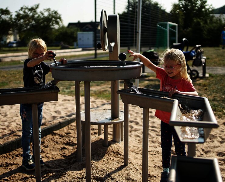 Wasserspielplatz Mehrgenerationenpark Osann-Monzel