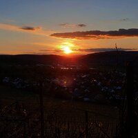 Sonnenuntergang über Andel