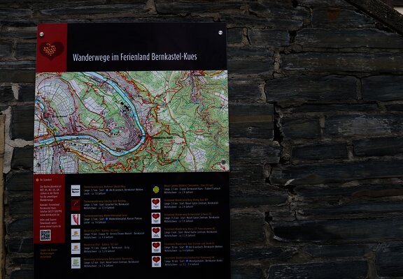 Wandertafel am Startpunkt