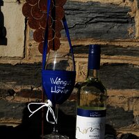 Flasche und Weinglas