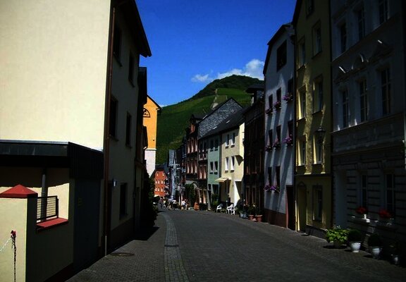 Blick Straße abwärts