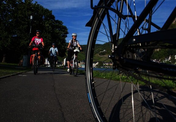 Fahrradschlauch Automat an der Mosel