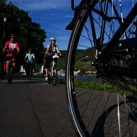 Fahrradschlauch Automat an der Mosel