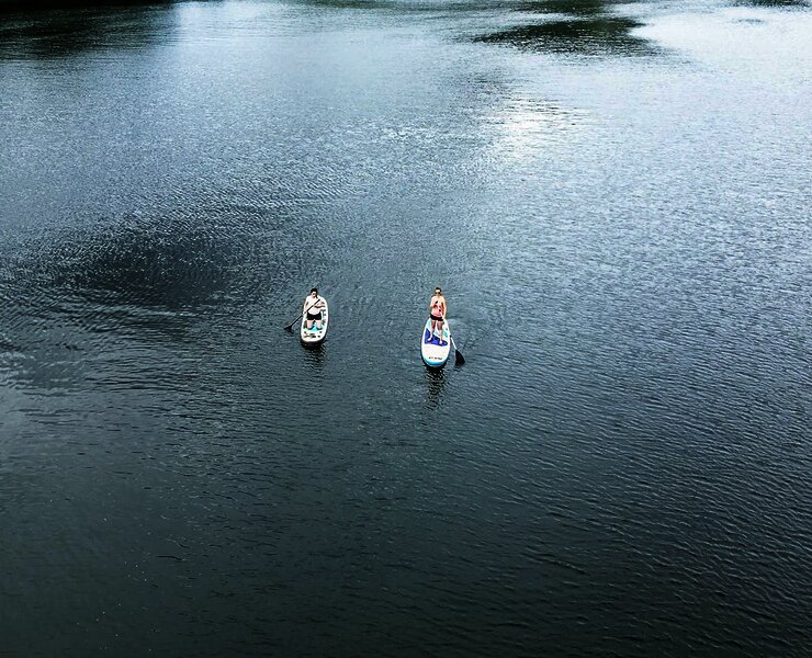 Kanu fahren an der Mosel