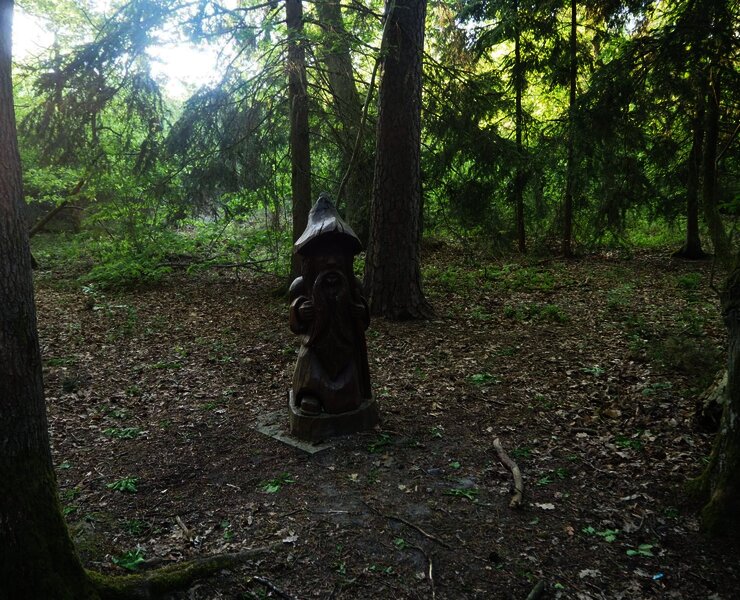 Ein Männlein steht im Walde - am Start der Tour