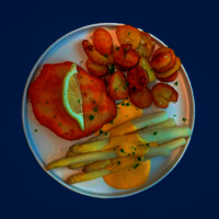 Spargelkarte im Restaurant Simon`s