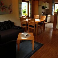 Ferienwohnung Wohnbereich u. Küche