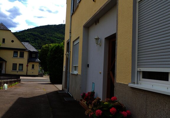 Hauseingang Ferienwohnung Goethe