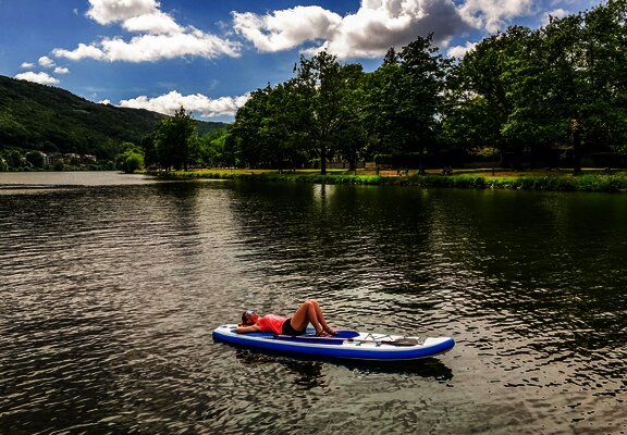 Freizeit auf der Mosel mit dem SUP