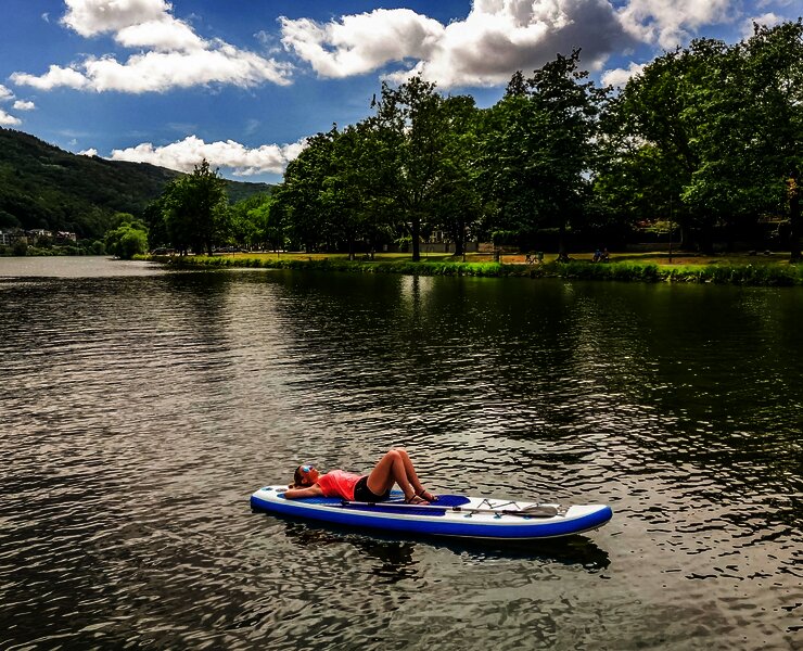 Freizeit auf der Mosel mit dem SUP