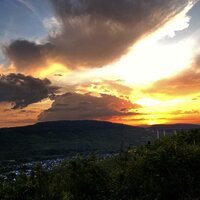 Sonnenuntergang über Zeltingen