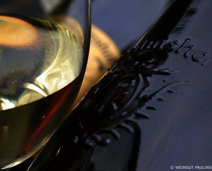 Weingut Paulinshof Weinflasche Detail