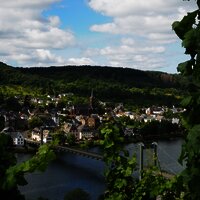 Ausblick auf Wehlen und die Hängebrücke