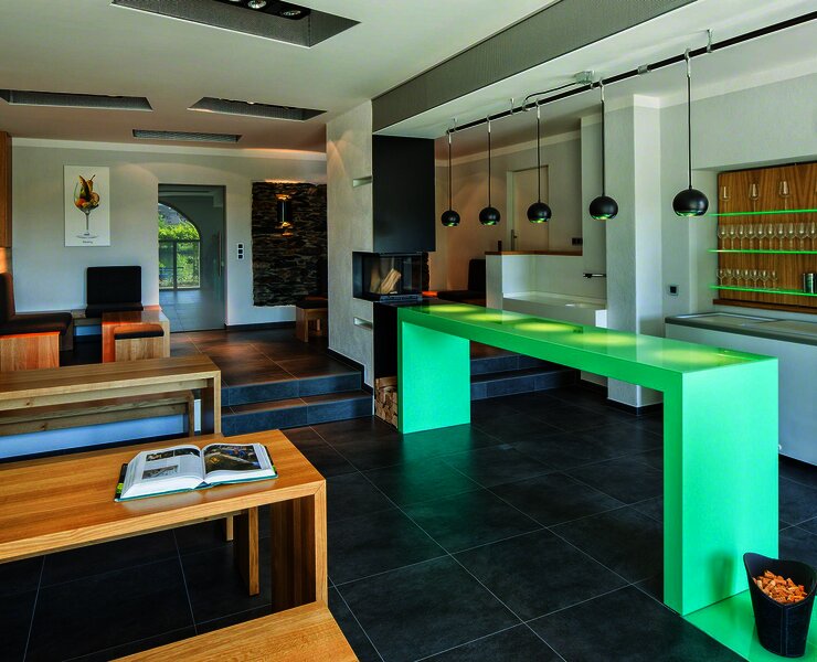 Innenansicht der Vinothek