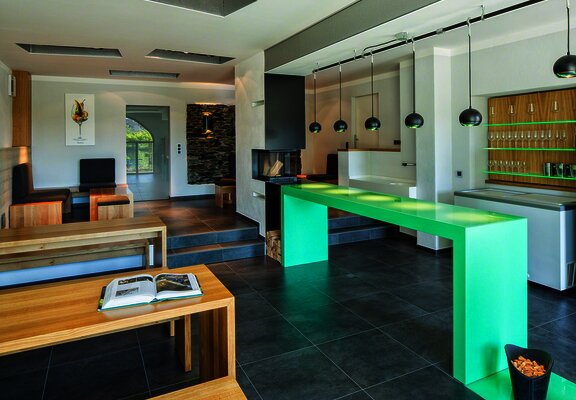 Innenansicht der Vinothek