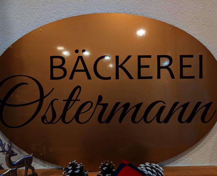 Bäckerei Ostermann Schild