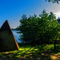 Saarmündung in die Mosel bei Konz