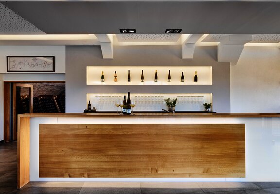 Theke in der Vinothek