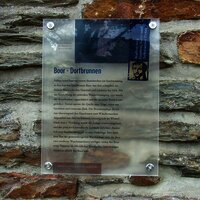 Infotafel am Dorfbrunnen in Gronhausen