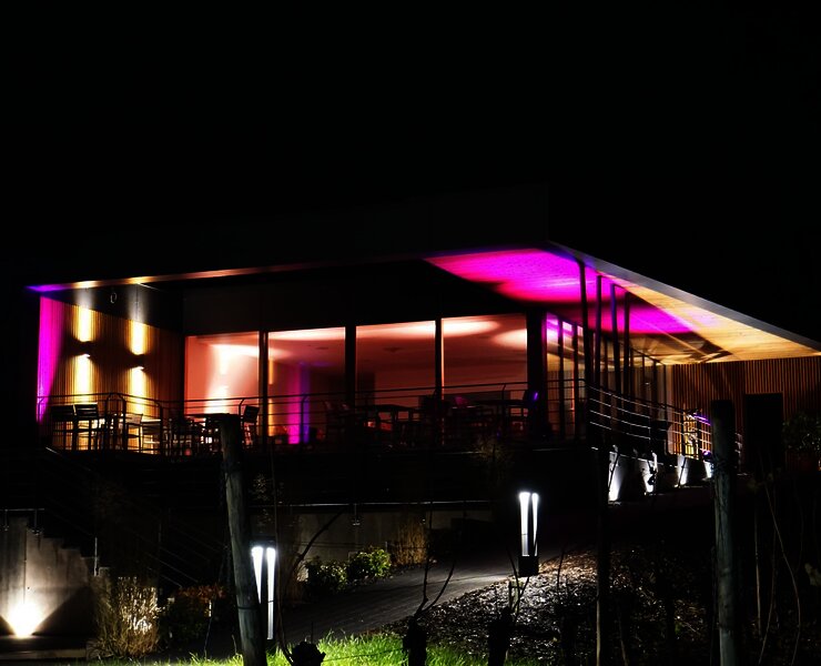 Weingut Brixius bei Nacht