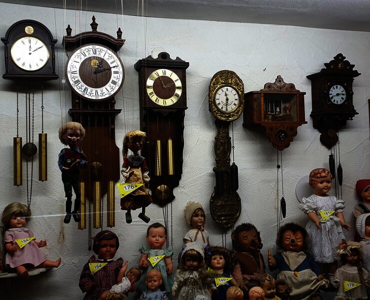 Uhrensammlung im Museum