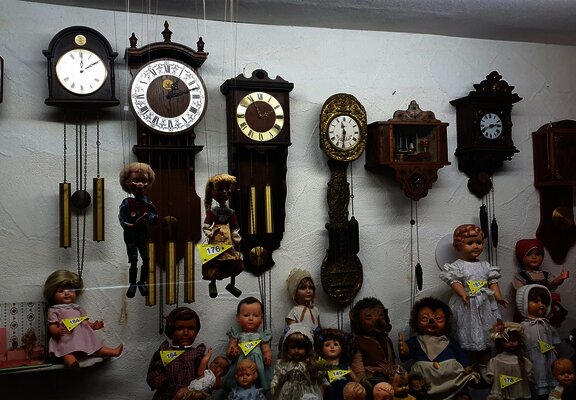 Uhrensammlung im Museum