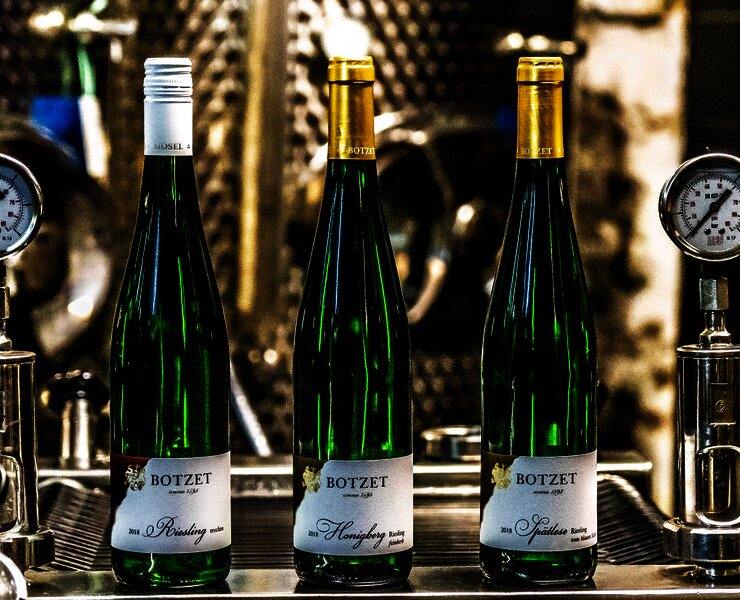 Weinflaschen Weingut Botzet