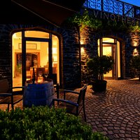 Terrasse vor der Vinothek