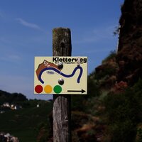 Beschilderung Klettersteig